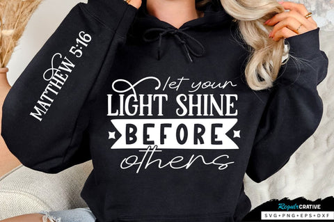 Let Your Light Shine Sleeve SVG Design SVG Regulrcrative 