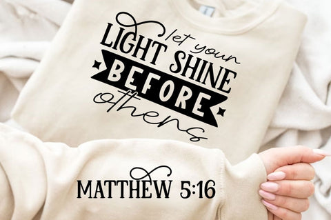 Let Your Light Shine Sleeve SVG Design SVG Regulrcrative 
