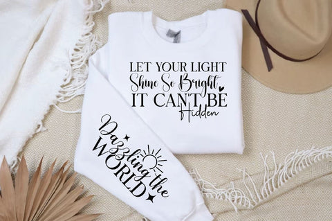 Let Your Light Shine So Bright It Sleeve SVG Design, Christian Sleeve SVG, Faith SVG Design, Jesus Sleeve SVG, Religious Sleeve SVG SVG Regulrcrative 