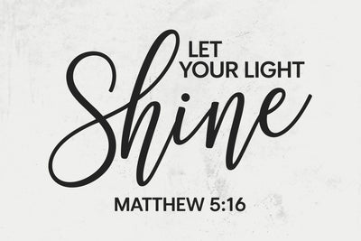 Let Your Light Shine SVG, Christian PNG, Be The Light Svg, Matthew 5:16 Svg, Salt And Light Svg, Positive Quote Svg, Christian Shirt Svg SVG DesignDestine 