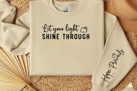 Let Your Light Shine Through Sleeve Svg Design SVG Designangry 