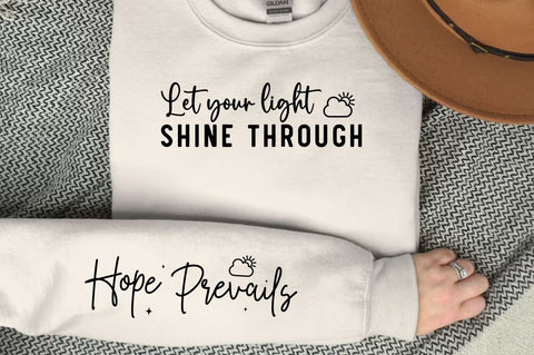 Let Your Light Shine Through Sleeve Svg Design SVG Designangry 