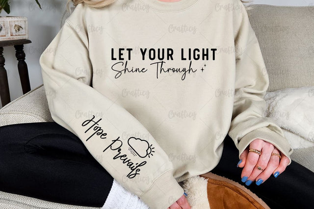 Let Your Light Shine Through Sleeve SVG Design SVG Designangry 