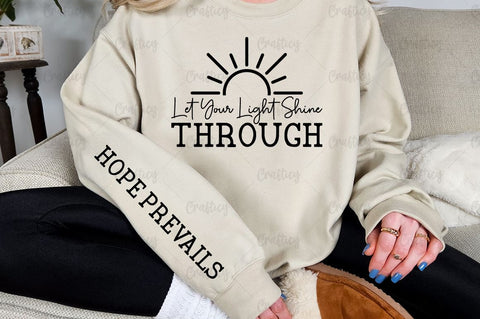 Let Your Light Shine Through Sleeve SVG Design SVG Designangry 