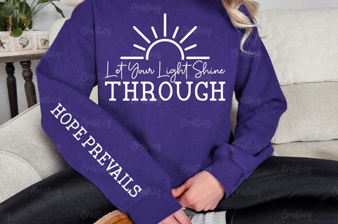 Let Your Light Shine Through Sleeve SVG Design SVG Designangry 