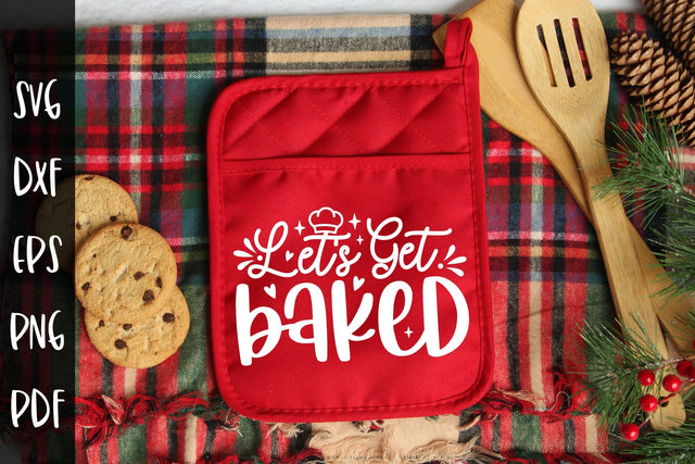 Let's Get Baked, Christmas Potholder SVG SVG CraftLabSVG 