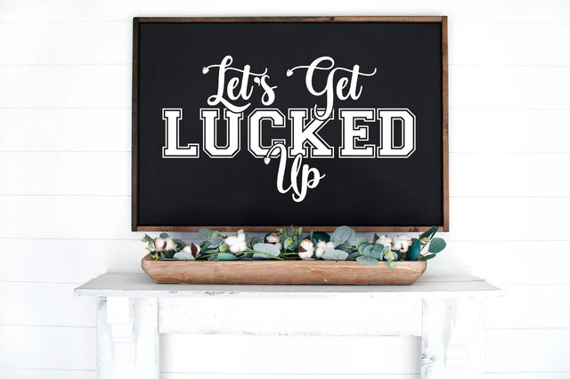 Let's Get Lucked Up, Funny St. Patrick's,St Pawtrick's Cats png, Funny St Patrick's png, St Patrick's Day png, Irish Shamrock png Sublimation Creativeart88 