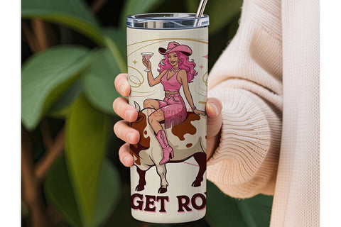 Let's Get Rowdy 20oz Tumbler Wrap Sublimation DesignSVG 