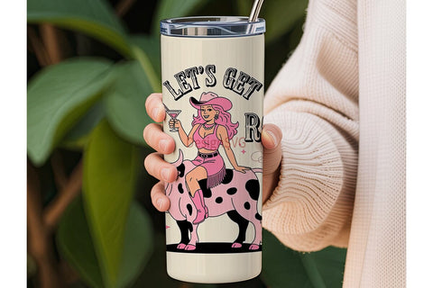 Let's Get Rowdy 20oz Tumbler Wrap Sublimation DesignSVG 