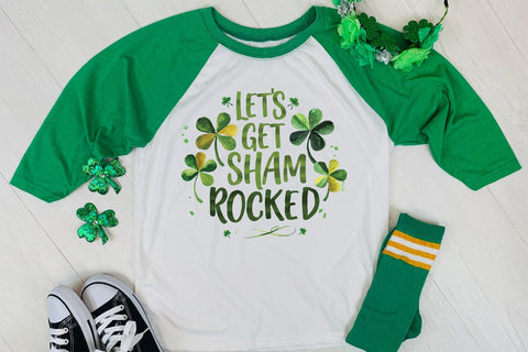 Let's Get Shamrocked, St Patrick Day Sublimation Sublimation CraftLabSVG 