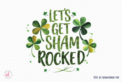 Let's Get Shamrocked, St Patrick Day Sublimation Sublimation CraftLabSVG 