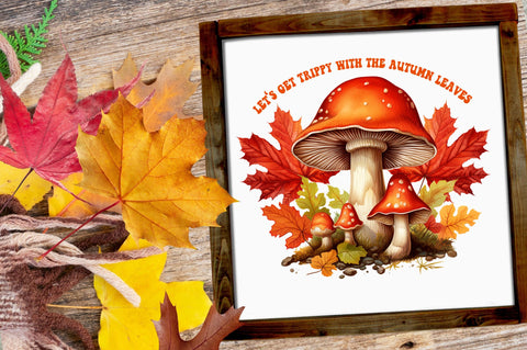 Let's get trippy with the autumn leaves png design Sublimation Regulrcrative 