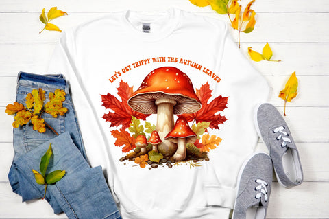 Let's get trippy with the autumn leaves png design Sublimation Regulrcrative 