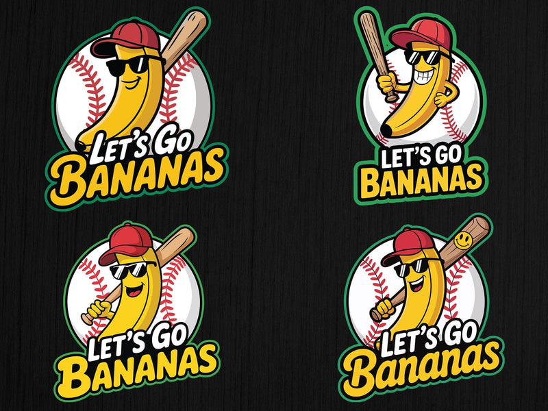 Let's Go Banana Svg Bundle, Sports Team Mascot SVG Creativeart88 
