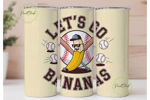 Let's Go Bananas 20oz Tumbler Sublimation PixelChick 