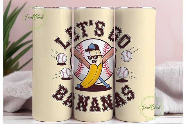 Let's Go Bananas 20oz Tumbler Sublimation PixelChick 