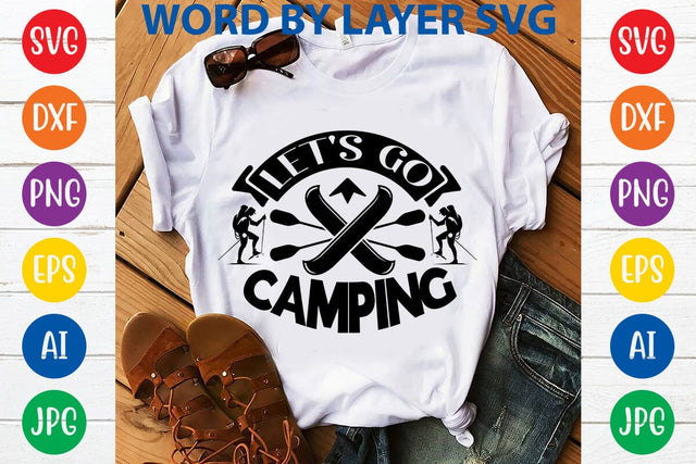 Let's Go Camping SVG DESIGN SVG Rafiqul20606 