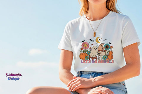 Let's Go Ghouls Halloween PNG Sublimation Sublimatiz Designs 