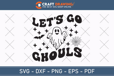 Let`s Go Ghouls Halloween Svg, Halloween Png , Halloween Clipart, Ghost Svg, Halloween Shirt Svg, Hippie Svg, Retro Svg, Svg Bundle, Sublimation Designs SVG Debashish Barman 