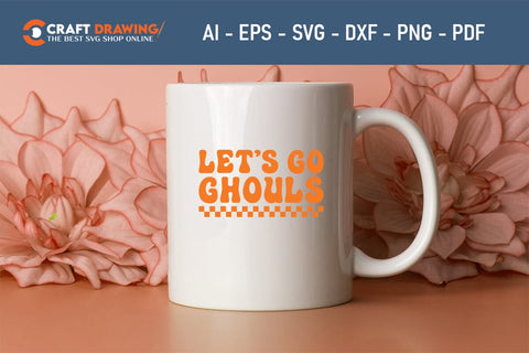 Let`s Go Ghouls Halloween Svg, Halloween Png , Halloween Clipart, Ghost Svg, Halloween Shirt Svg, Hippie Svg, Retro Svg, Svg Bundle, Sublimation Designs SVG Debashish Barman 
