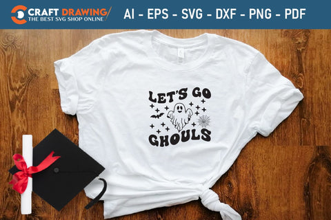 Let`s Go Ghouls Halloween Svg, Halloween Png , Halloween Clipart, Ghost Svg, Halloween Shirt Svg, Hippie Svg, Retro Svg, Svg Bundle, Sublimation Designs SVG Debashish Barman 