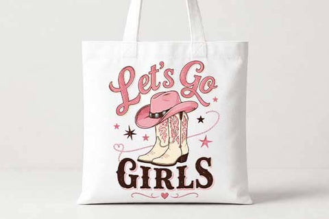 Lets Go Girls PNG | Cowgirl Boots Western Sublimation PNG SVG BillahCrafts 