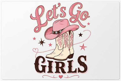 Lets Go Girls PNG | Cowgirl Boots Western Sublimation PNG SVG BillahCrafts 