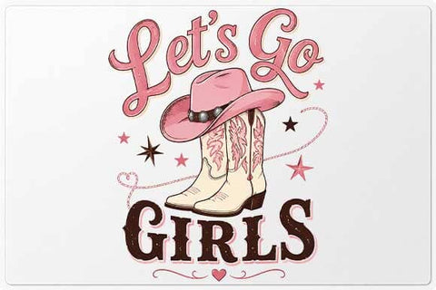 Lets Go Girls PNG | Cowgirl Boots Western Sublimation PNG SVG BillahCrafts 