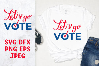 Let’s go vote SVG. Presidential election. Patriotic design SVG LaBelezoka 