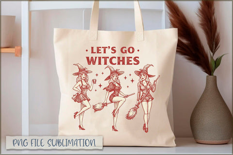 Let's go witches emma's bachelorette savannah georgia Tote Bag Sublimation Shetara Begum 