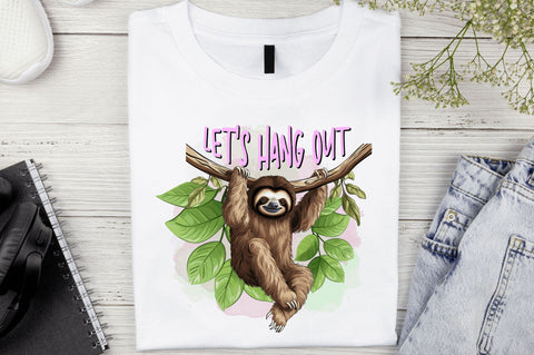 Lets Hang Out Sublimation Design Sublimation Regulrcrative 