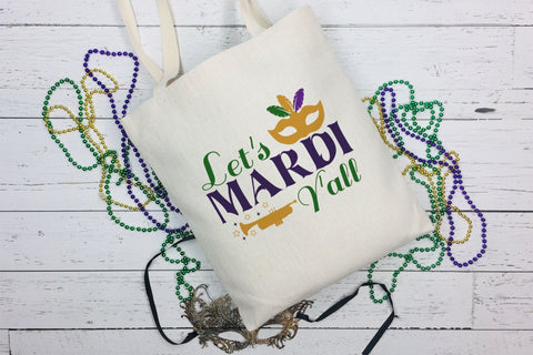 Let's Mardi Y'all, Mardi Gras SVG Design SVG CraftLabSVG 