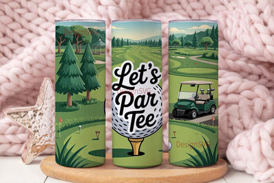 Let's Par Tee 20oz Tumbler Wrap Sublimation DesignSVG 