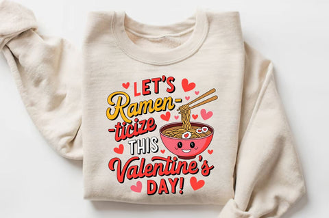 Let’s ramen ticize this Valentine’s Day! Sublimation t-Shirt Design SVG Regulrcrative 