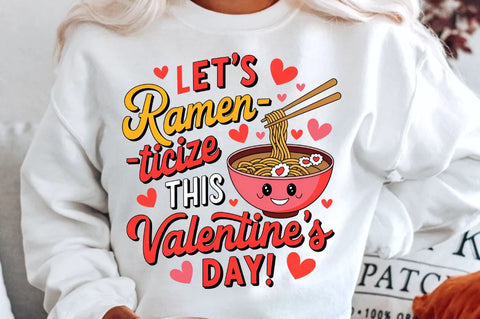 Let’s ramen ticize this Valentine’s Day! Sublimation t-Shirt Design SVG Regulrcrative 