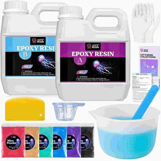 Let's Resin Epoxy Resin - 80 oz Bundle Physical DIY Craft Warehouse 