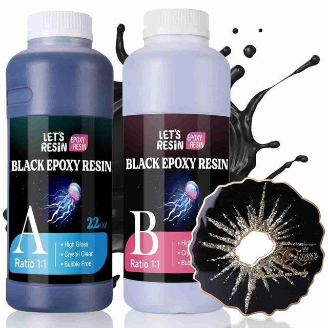 Let's Resin Epoxy Resin - Black (44 oz) Physical DIY Craft Warehouse 