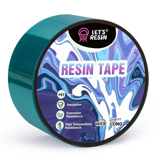Let's Resin High Temp Heat Resistant Tape - 2" (108 foot roll) Physical DIY Craft Warehouse 