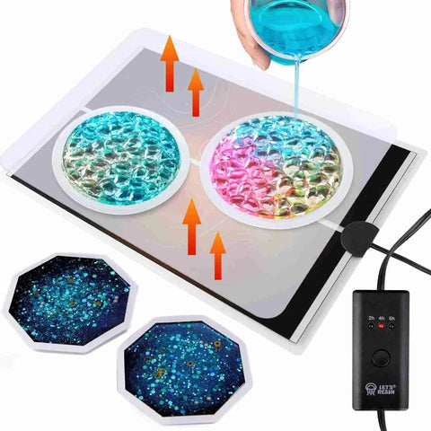 Let's Resin Mat - Heating Physical DIY Craft Warehouse 