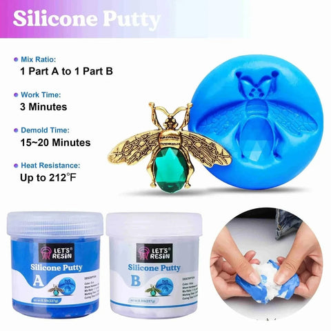 Let's Resin Mold Making - Silicone Putty Physical DIY Craft Warehouse 