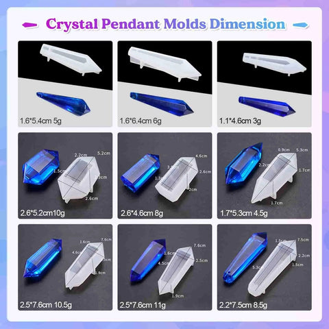 Let's Resin Silicone Mold - Pendulum Crystal Physical DIY Craft Warehouse 