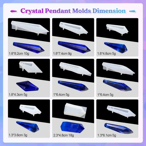 Let's Resin Silicone Mold - Pendulum Crystal Physical DIY Craft Warehouse 