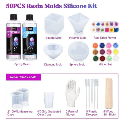 Let's Resin UV Resin Kit - Home Decor Physical DIY Craft Warehouse 