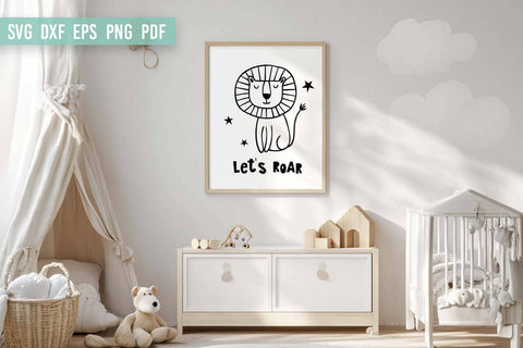 Let's Roar SVG | Cute Lion SVG SVG Irina Ostapenko 