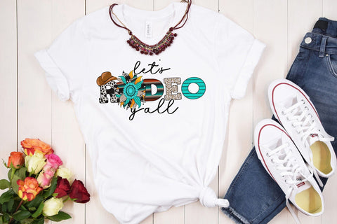 Let's Rodeo Y'all, Western Sublimation Sublimation CraftLabSVG 