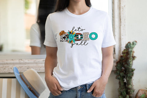 Let's Rodeo Y'all, Western Sublimation Sublimation CraftLabSVG 