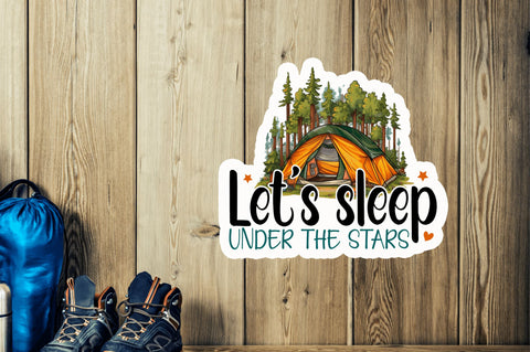 Lets sleep under Sticker Design Sublimation Regulrcrative 