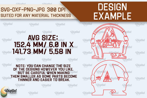 Letter A SVG. Music Monogram Laser Cut. Music Decor SVG SVG Evgenyia Guschina 