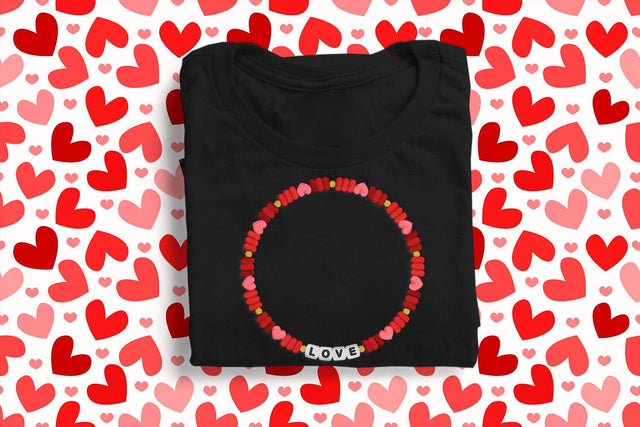 Letter Bead Love Bracelet with Hearts Embroidery Embroidery/Applique DESIGNS Risa Rocks It 