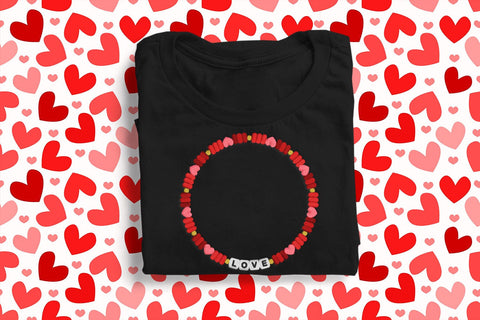 Letter Bead Love Bracelet with Hearts Embroidery Embroidery/Applique DESIGNS Risa Rocks It 